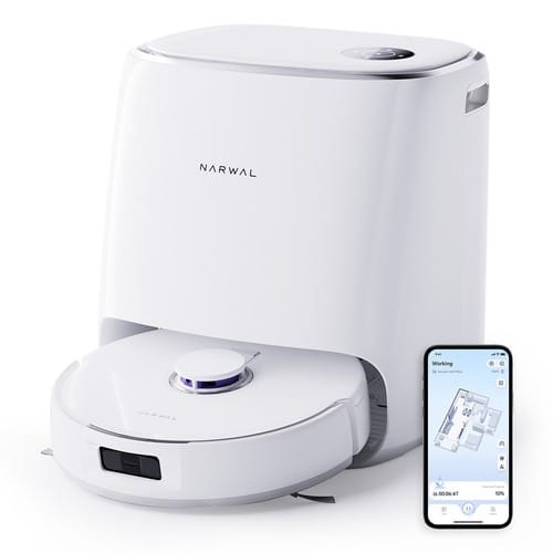 Aspirator și mop robot Narwal Freo X Ultra cu spălare automată și golire automată