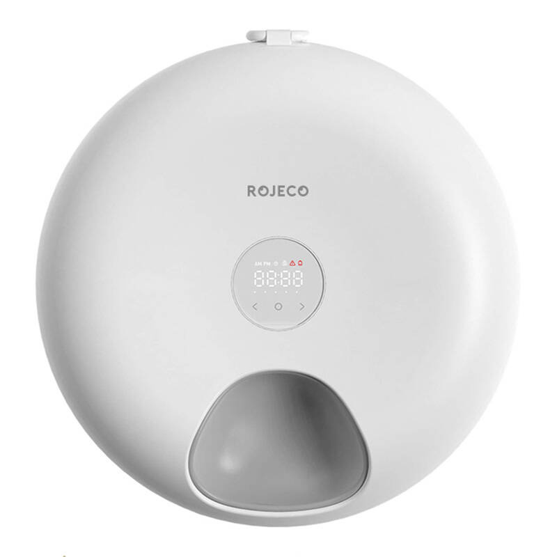 dozator automat de hrană Dispenser hrană Rojeco cu 6 recipiente pentru animale de companie 3600mAh