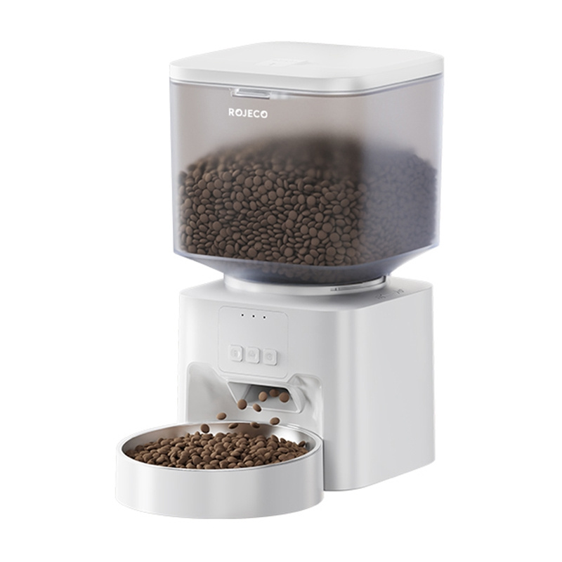 dozator automat de hrană Rojeco 4.5L Alimentator automat pentru animale de companie WiFi Version Sin