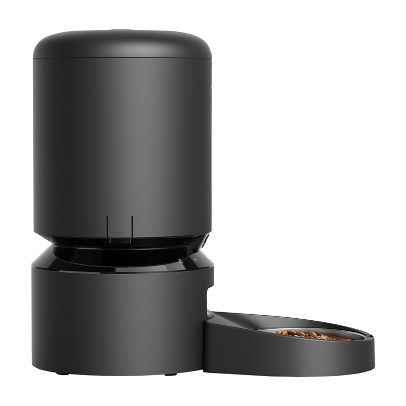 dozator automat de hrană Petlibro Granary distribuitor de hrană cu cameră, 5L (negru) – Răspunde la fiecare mișcare și sunet