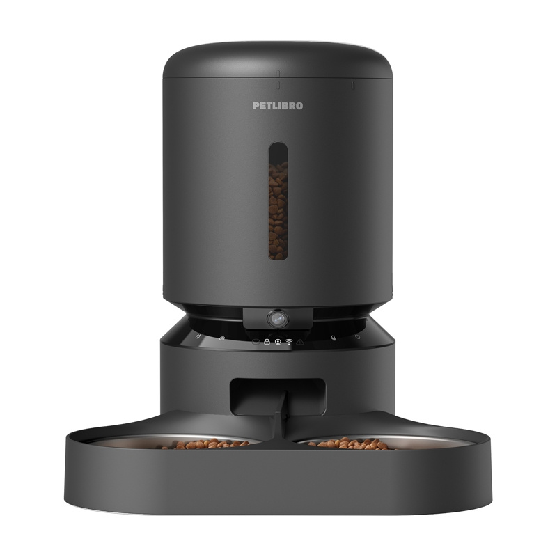 dozator automat de hrană Petlibro Granary dozator de kama cu cameră și bol dublu, 5L (negru) – Despre produs