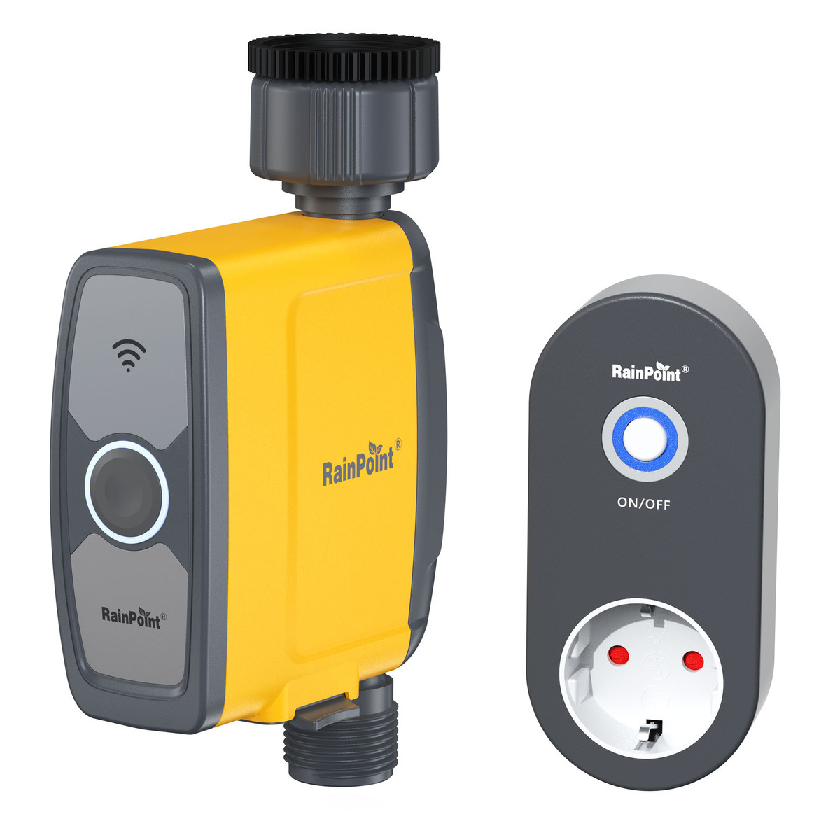 sistem de irigare inteligent Controler de irigare RainPoint 1 zonă cu aplicație – RainPoint 1-zone irrigation controller with app