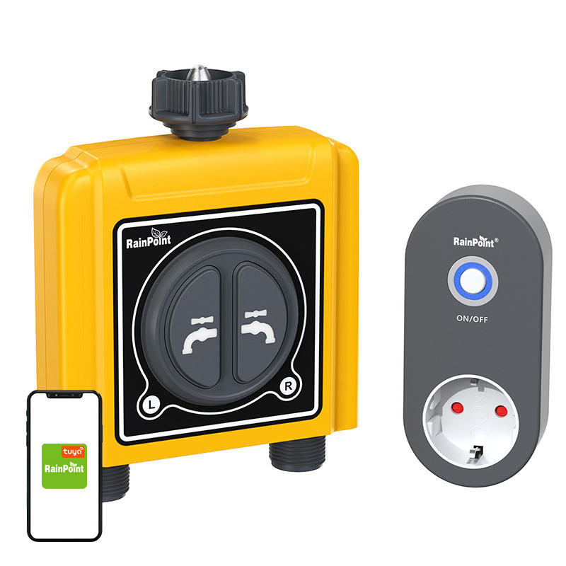 sistem de irigare inteligent Controler de irigare cu 2 zone RainPoint cu aplicație