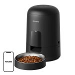 dozator automat de hrană Distribuitor inteligent de hrană pentru animale de companie Petlibro Air (negru)