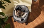 litieră automată Catlink Open X negru/gri – cuva deschisa 360 de grade