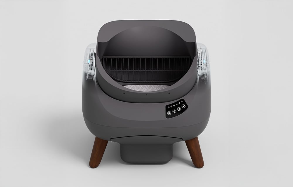 litieră automată pentru pisici Catlink Open X negru/gri – Folosești nisipul pe care îl ai deja
