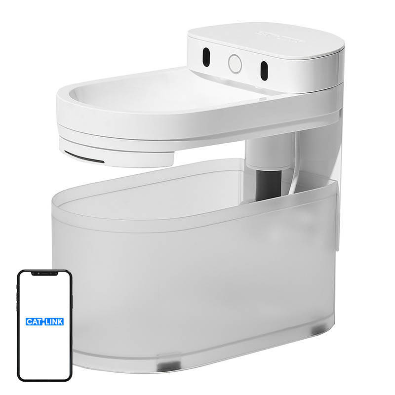 Fântână/dozator inteligent pentru câini și pisici Catlink Pure 3 (alb)