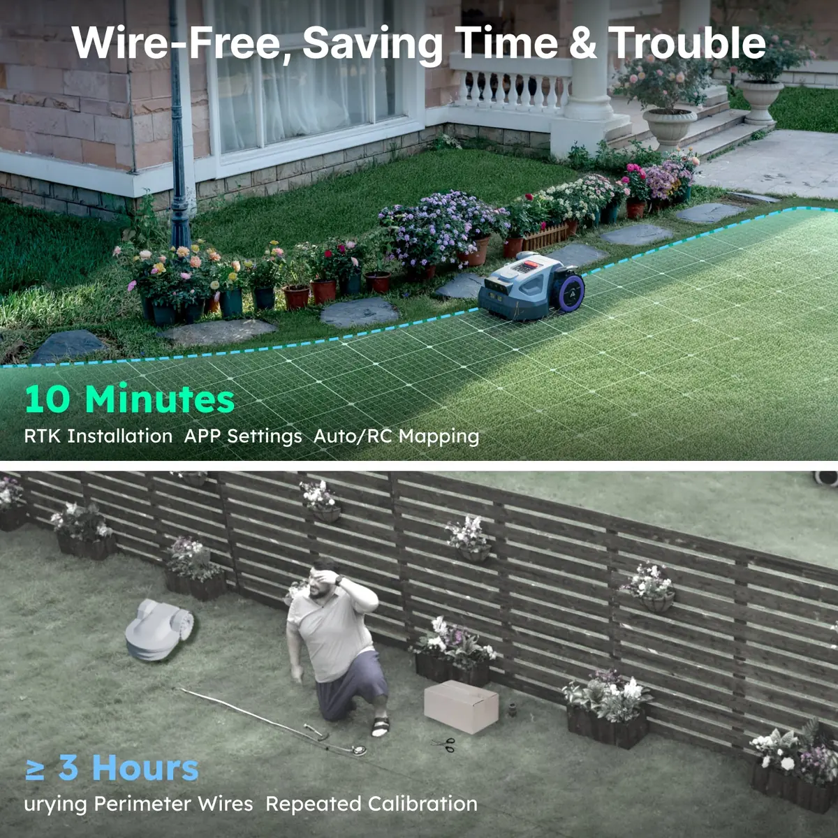 Robot de tuns iarba ANTHBOT M5 RTK – instalare in 10 minute, fara fir perimetral ingropat